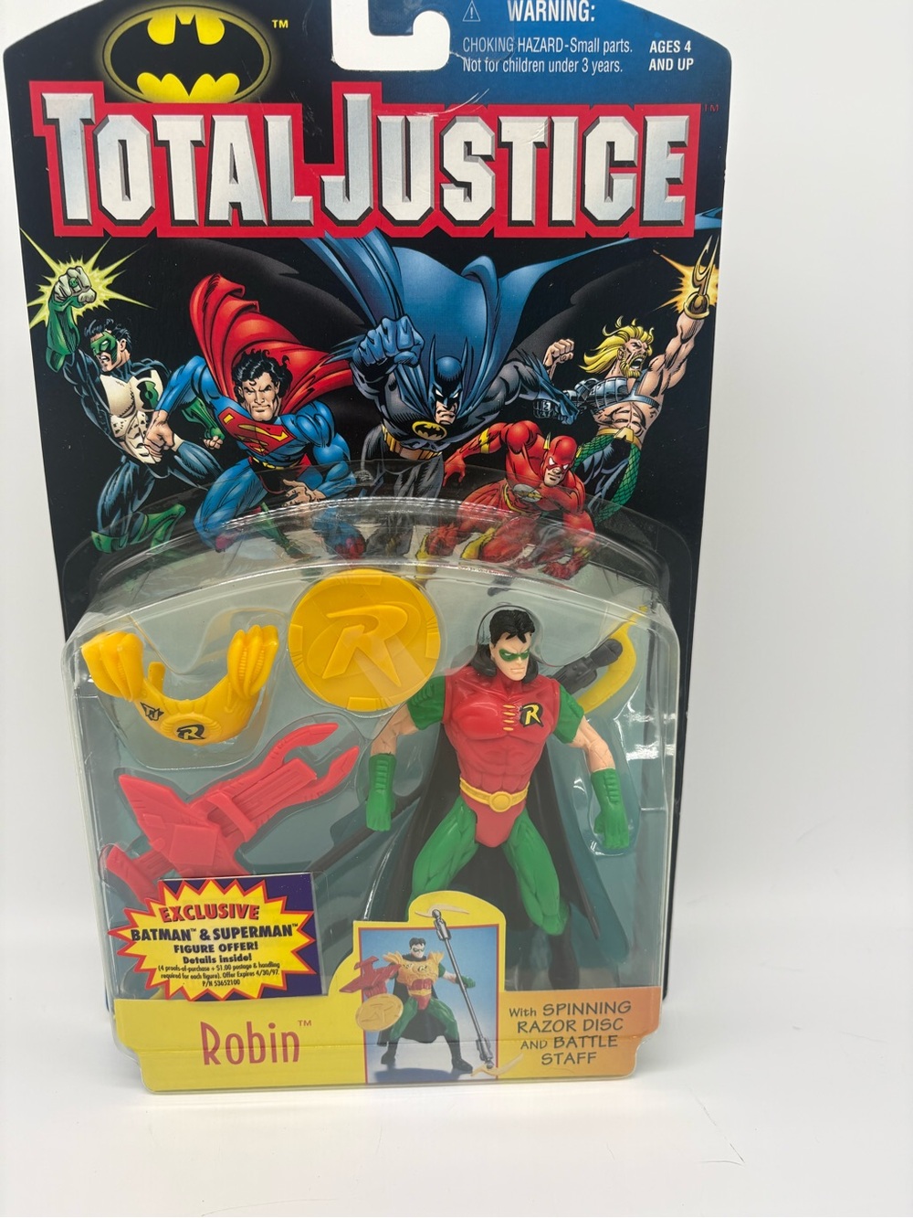 Total Justice Robin Action Figure NIB Vintage 1990’s DC Comics Collection